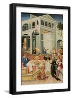 The Head of Saint John the Baptist Brought before Herod, 1455-1460-Giovanni di Paolo-Framed Giclee Print