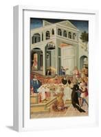 The Head of Saint John the Baptist Brought before Herod, 1455-1460-Giovanni di Paolo-Framed Giclee Print