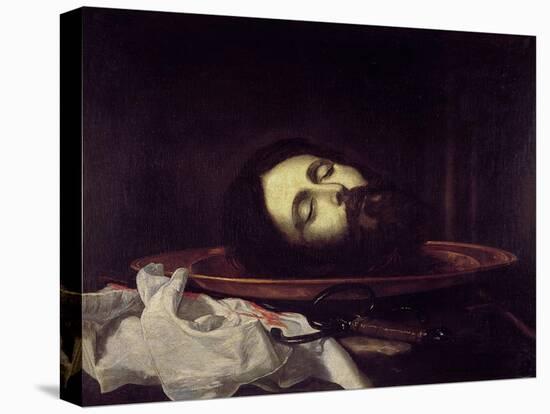 The Head of Saint John the Baptist-José de Ribera-Stretched Canvas