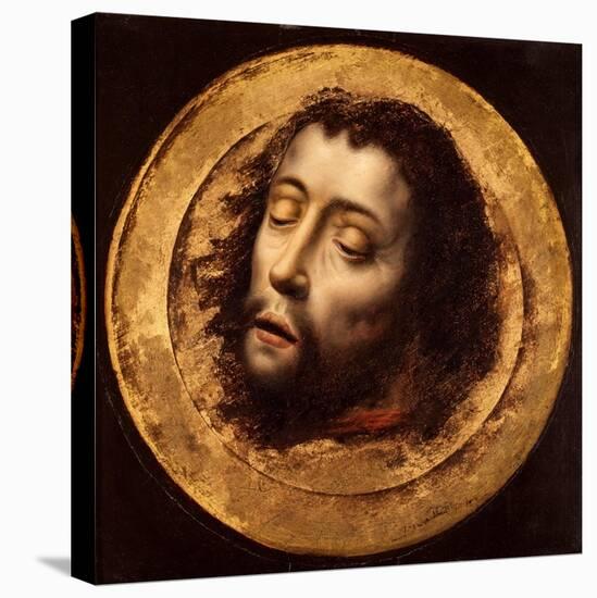 The Head of Saint John the Baptist-Aelbrecht Bouts-Stretched Canvas