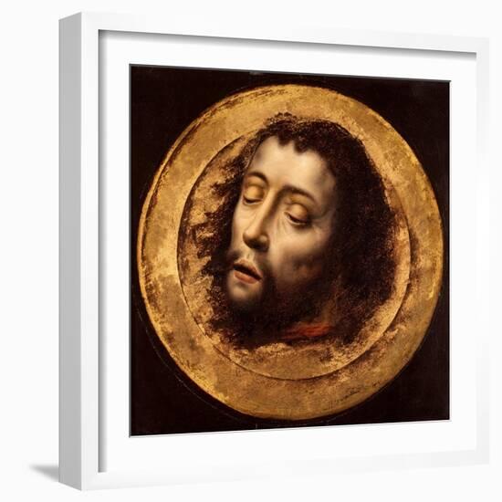 The Head of Saint John the Baptist-Aelbrecht Bouts-Framed Giclee Print