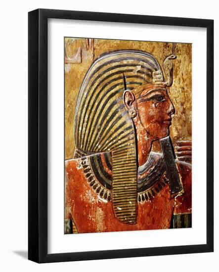 The Head of Seti I-Egyptian 19th Dynasty-Framed Giclee Print