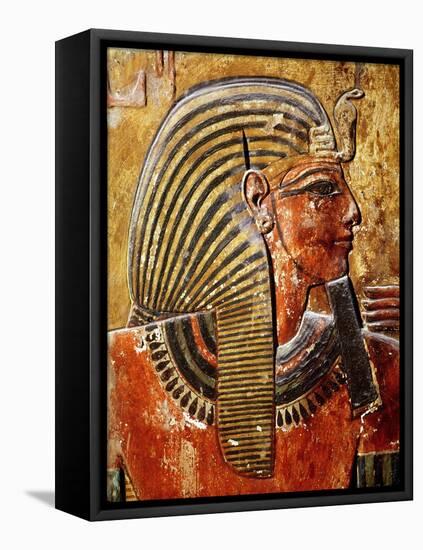 The Head of Seti I-Egyptian 19th Dynasty-Framed Stretched Canvas