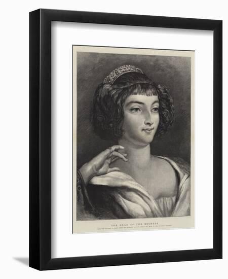 The Head of the Duchess-Charles Robert Leslie-Framed Giclee Print