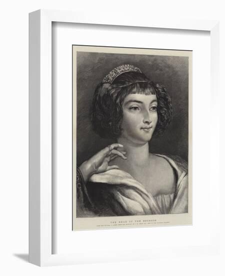 The Head of the Duchess-Charles Robert Leslie-Framed Giclee Print