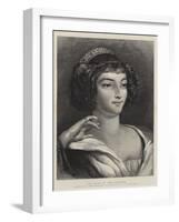 The Head of the Duchess-Charles Robert Leslie-Framed Giclee Print