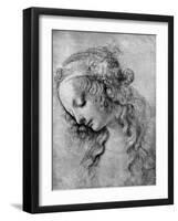 The Head of the Madonna, 15th Centuy-Andrea del Verrocchio-Framed Giclee Print