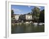 The Head of the River Pub Beside the River Thames, Oxford, Oxfordshire, England, UK, Europe-Stuart Black-Framed Photographic Print