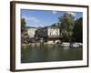 The Head of the River Pub Beside the River Thames, Oxford, Oxfordshire, England, UK, Europe-Stuart Black-Framed Photographic Print