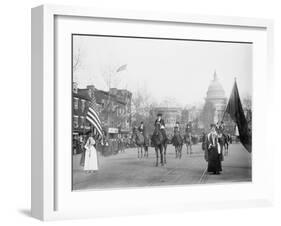 The Head of the Women's Suffrage Parade Photograph - Washington, DC-Lantern Press-Framed Art Print