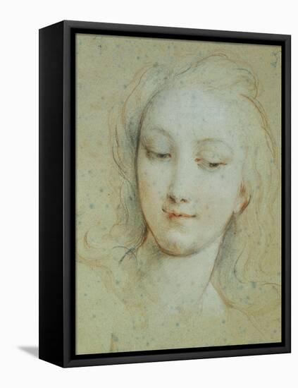 The Head of Venus-Francois Lemoyne-Framed Stretched Canvas