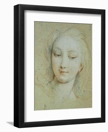 The Head of Venus-Francois Lemoyne-Framed Giclee Print