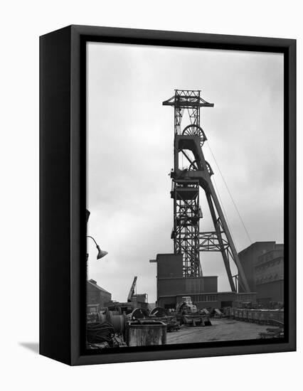 The Headgear at Clipstone Colliery, Nottinghamshire, 1963-Michael Walters-Framed Stretched Canvas