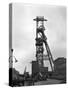 The Headgear at Clipstone Colliery, Nottinghamshire, 1963-Michael Walters-Stretched Canvas