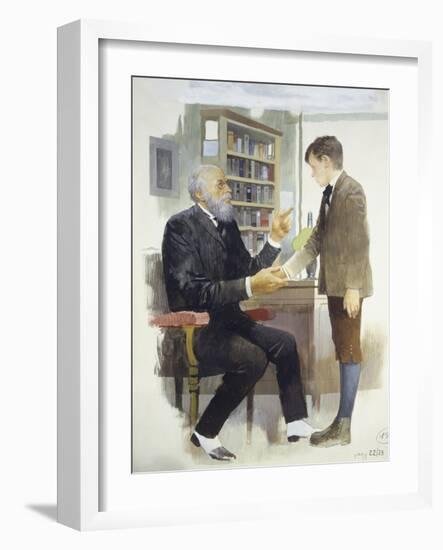 The Headmaster, from Heart-Edmondo De Amicis-Framed Giclee Print