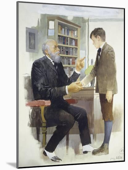 The Headmaster, from Heart-Edmondo De Amicis-Mounted Giclee Print