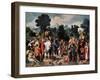 The Healing of Blind Man of Jericho, (Central Pane), 1531-Lucas van Leyden-Framed Giclee Print