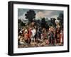 The Healing of Blind Man of Jericho, (Central Pane), 1531-Lucas van Leyden-Framed Giclee Print