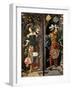 The Healing of Blind Man of Jericho, (Side Pane), 1531-Lucas van Leyden-Framed Giclee Print