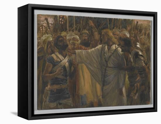 The Healing of Malchus, Illustration from 'The Life of Our Lord Jesus Christ', 1886-94-James Tissot-Framed Stretched Canvas