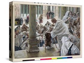 The Healing of the Lame in the Temple, Illustration for 'The Life of Christ', C.1886-94-James Tissot-Stretched Canvas