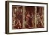 The Healing of the Lame Man (Sketch for the Sistine Chapel) (Pre-Restoration)-Raphael-Framed Giclee Print