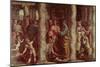The Healing of the Lame Man (Sketch for the Sistine Chapel) (Pre-Restoration)-Raphael-Mounted Giclee Print