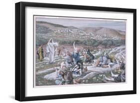 The Healing of the Lepers, Illustration for 'The Life of Christ', C.1886-94-James Tissot-Framed Giclee Print