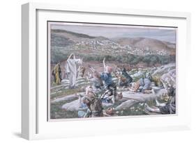 The Healing of the Lepers, Illustration for 'The Life of Christ', C.1886-94-James Tissot-Framed Giclee Print
