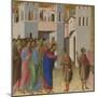 The Healing of the Man Born Blind, Ca 1308-1311-Duccio di Buoninsegna-Mounted Giclee Print