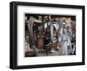 The Healing of the Ruler's Son, Illustration for 'The Life of Christ', C.1884-96-James Tissot-Framed Giclee Print