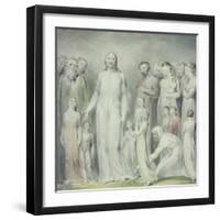 The Healing of the Woman with an Issue of Blood-William Blake-Framed Giclee Print