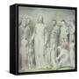 The Healing of the Woman with an Issue of Blood-William Blake-Framed Stretched Canvas