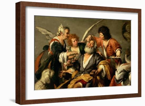 The Healing of Tobit, Early 1630S-Bernardo Strozzi-Framed Giclee Print