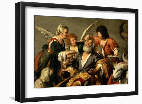 The Healing of Tobit, Early 1630S-Bernardo Strozzi-Framed Giclee Print