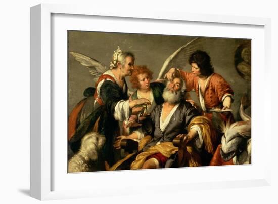 The Healing of Tobit, Early 1630S-Bernardo Strozzi-Framed Giclee Print