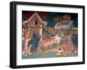 The Healing the Paralytic at Capernaum, Ca 1350-null-Framed Giclee Print