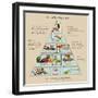 The Healthy Eating Pyramid. Colorful Vector Illustration with Text. Easy to Edit.-dalmingo-Framed Art Print