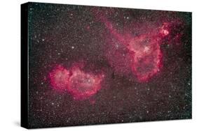 The Heart and Soul Nebula in the Constellation Cassiopeia-null-Stretched Canvas