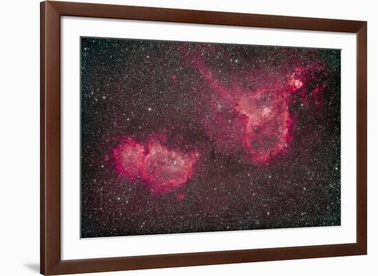 The Heart and Soul Nebula in the Constellation Cassiopeia-null-Framed Photographic Print