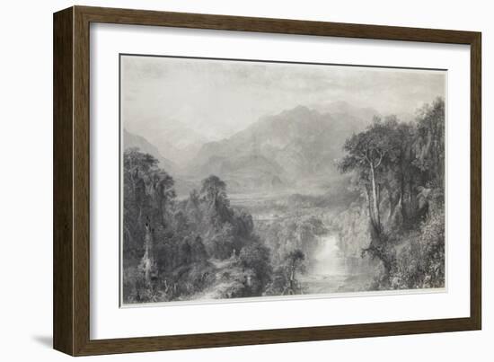 The Heart of the Andes-Frederic Edwin Church-Framed Giclee Print