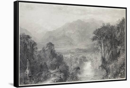 The Heart of the Andes-Frederic Edwin Church-Framed Stretched Canvas