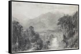 The Heart of the Andes-Frederic Edwin Church-Framed Stretched Canvas