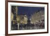 The Heart of the Empire, an Impression of Piccadilly Circus at Dusk-Donald Maxwell-Framed Giclee Print