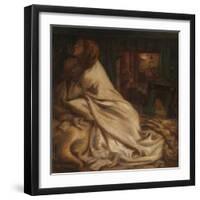 The Heart of the Night (Mariana in the Moated Grange)-Dante Gabriel Rossetti-Framed Giclee Print