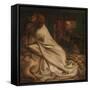 The Heart of the Night (Mariana in the Moated Grange)-Dante Gabriel Rossetti-Framed Stretched Canvas