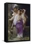 The Hearts Awakening-William Adolphe Bouguereau-Framed Stretched Canvas