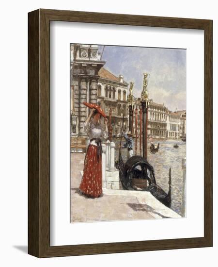 The Heat of the Day, Venice, 1892-James Charles-Framed Giclee Print