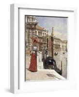 The Heat of the Day, Venice, 1892-James Charles-Framed Giclee Print