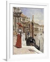 The Heat of the Day, Venice, 1892-James Charles-Framed Giclee Print